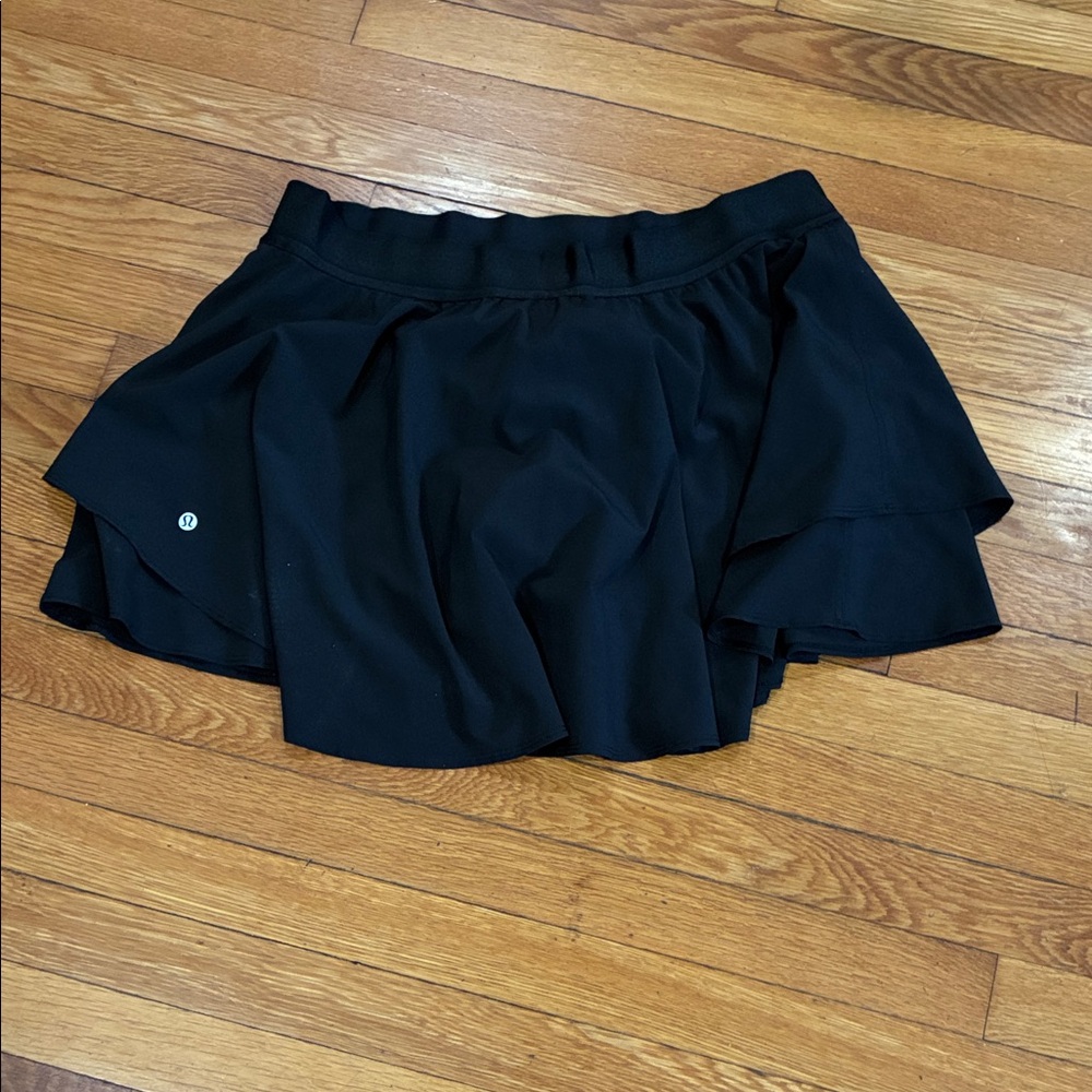 lululemon athletica Black Circle Skirt with Built-In Shorts